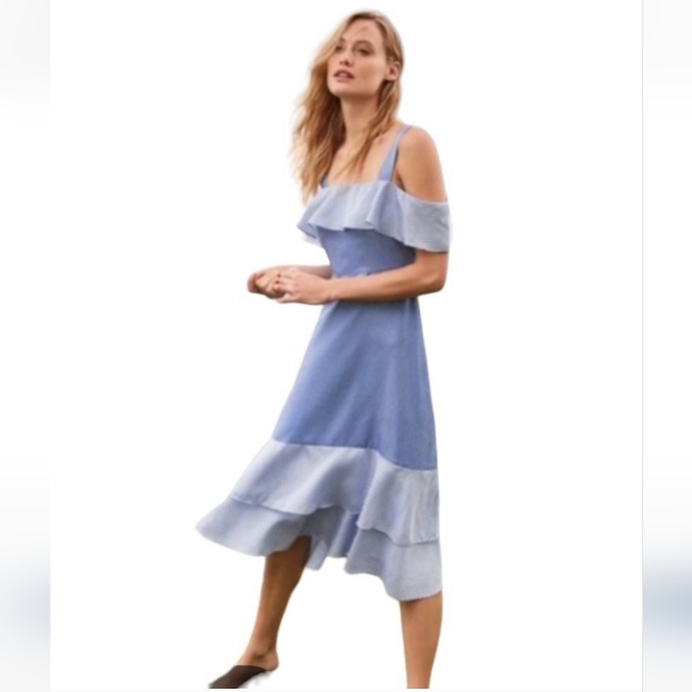 J.CREW striped silk Dress Size 4